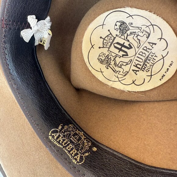 Pre-owned Akubra Fur Felt Western Hat Australia - Picture 3 of 12